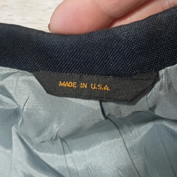 Vintage Edgeworth Mens 40L Blue Bronze Button Blazer Sport Coat Suit Jacket EUC! - Picture 6 of 11